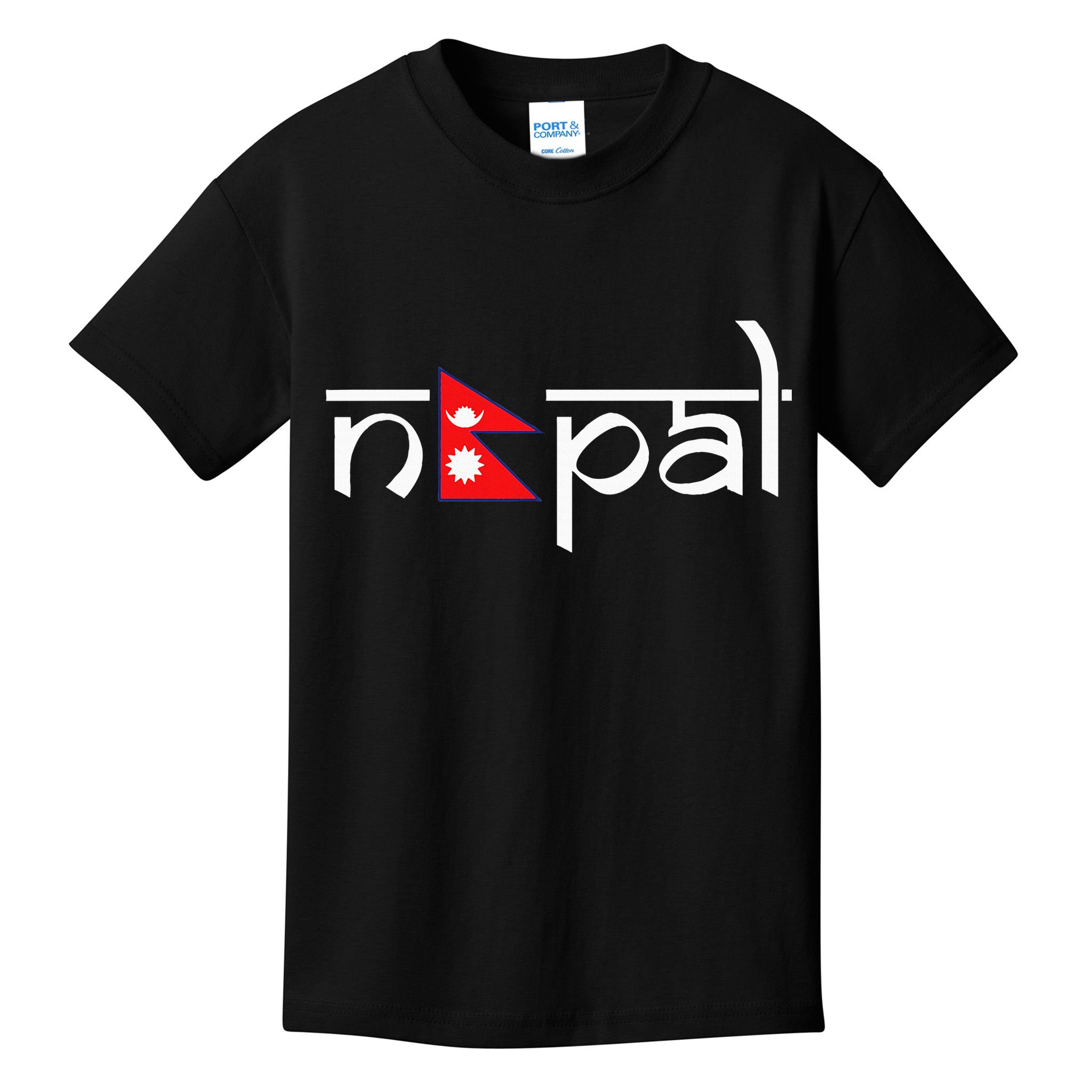 Nepal Flag Kids T-Shirt