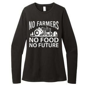 No Farmers No Food No Future Farmer Womens CVC Long Sleeve Shirt