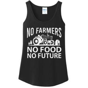 No Farmers No Food No Future Farmer Ladies Essential Tank