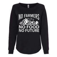 No Farmers No Food No Future Farmer Womens California Wash Sweatshirt