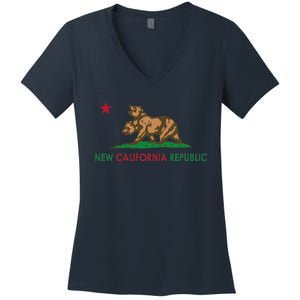 Ncr Flag Women's V-Neck T-Shirt