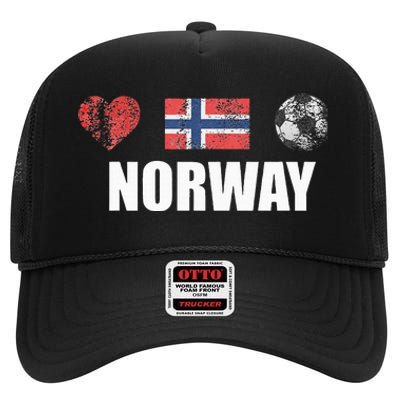 Norway Football High Crown Mesh Back Trucker Hat