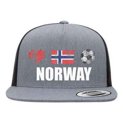 Norway Football Flat Bill Trucker Hat