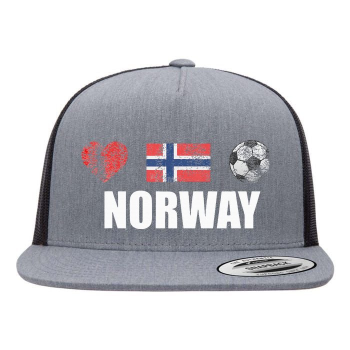 Norway Football Flat Bill Trucker Hat