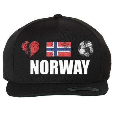 Norway Football Wool Snapback Cap