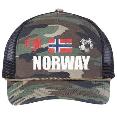 Norway Football Retro Rope Trucker Hat Cap