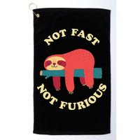 Not Fast Not Furious Golf Towel