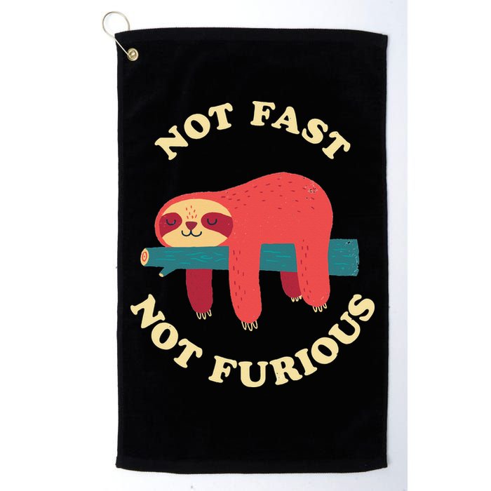 Not Fast Not Furious Golf Towel
