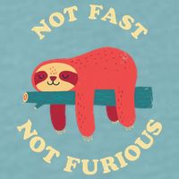 Not Fast Not Furious Sueded Cloud Jersey T-Shirt