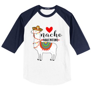 Nn Funny Nacho Valentines Day Costume Llama Lover Gift Meaningful Gift Baseball Sleeve Shirt