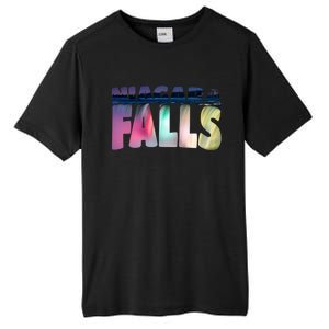 Niagara Falls Night Sweater Canada Usa Typography Souvenir Tall Fusion ChromaSoft Performance T-Shirt