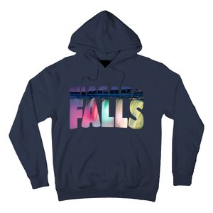 Niagara Falls Night Sweater Canada Usa Typography Souvenir Hoodie