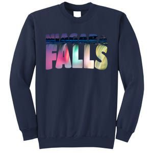 Niagara Falls Night Sweater Canada Usa Typography Souvenir Sweatshirt