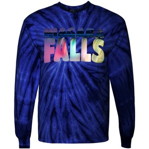 Niagara Falls Night Sweater Canada Usa Typography Souvenir Tie-Dye Long Sleeve Shirt