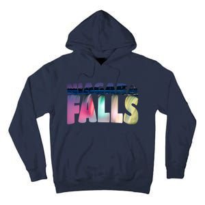 Niagara Falls Night Sweater Canada Usa Typography Souvenir Tall Hoodie