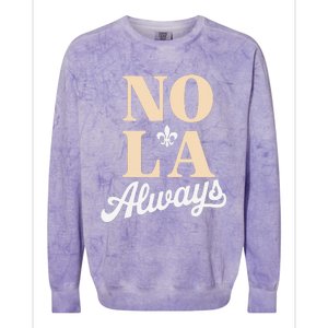 Never Forget New Orleans 2025 Nola Always Colorblast Crewneck Sweatshirt