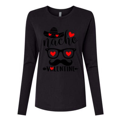 Nn Funny Nacho Valentines Day Costume Couple Matching Great Gift Womens Cotton Relaxed Long Sleeve T-Shirt