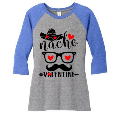 Nn Funny Nacho Valentines Day Costume Couple Matching Great Gift Women's Tri-Blend 3/4-Sleeve Raglan Shirt