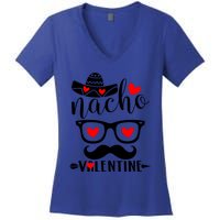 Nn Funny Nacho Valentines Day Costume Couple Matching Great Gift Women's V-Neck T-Shirt