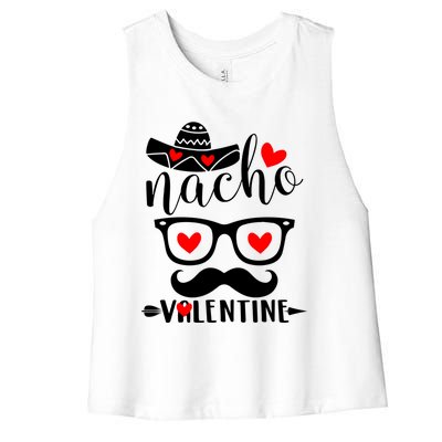 Nn Funny Nacho Valentines Day Costume Couple Matching Great Gift Women's Racerback Cropped Tank