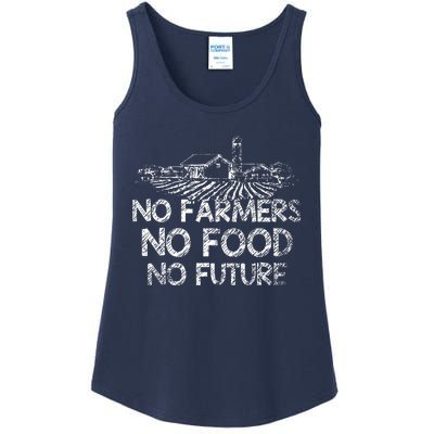 No Farmers No Food No Future Farmer Ladies Essential Tank