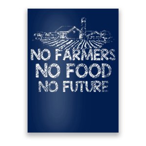 No Farmers No Food No Future Farmer Poster