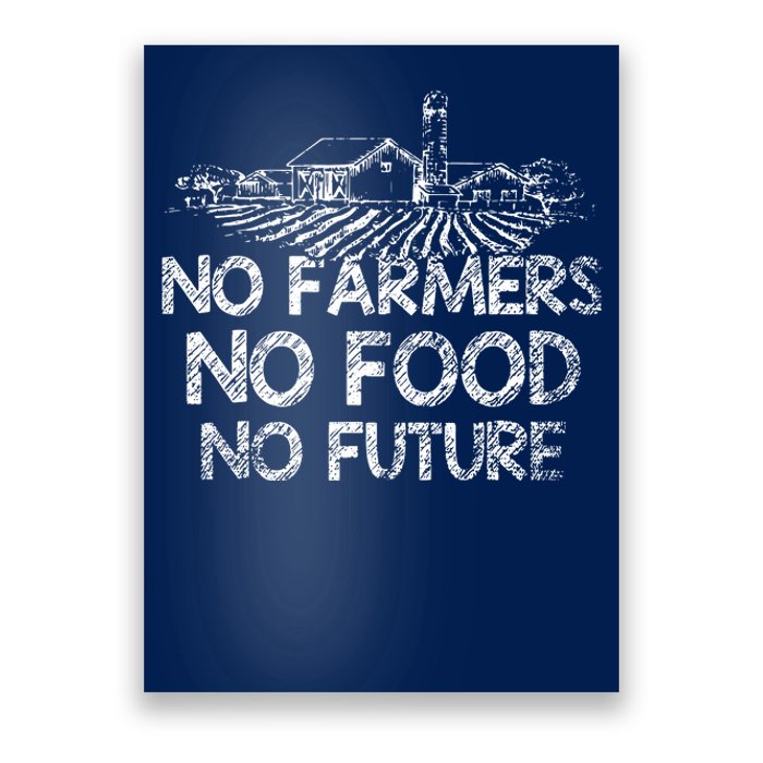 No Farmers No Food No Future Farmer Poster