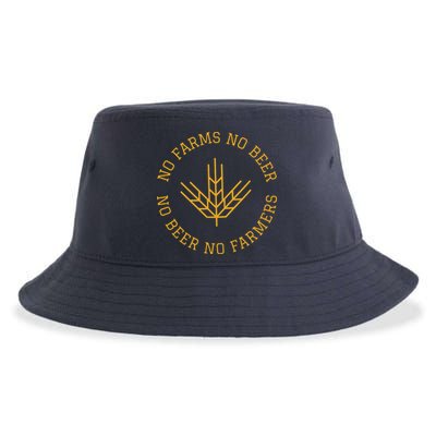 No Farms No Beer No Farmers Support Local Farm Bartender Sustainable Bucket Hat