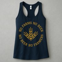 No Farms No Beer No Farmers Support Local Farm Bartender Womens Tank Top