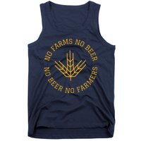 No Farms No Beer No Farmers Support Local Farm Bartender Tank Top