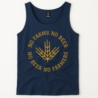 No Farms No Beer No Farmers Support Local Farm Bartender Tank Top