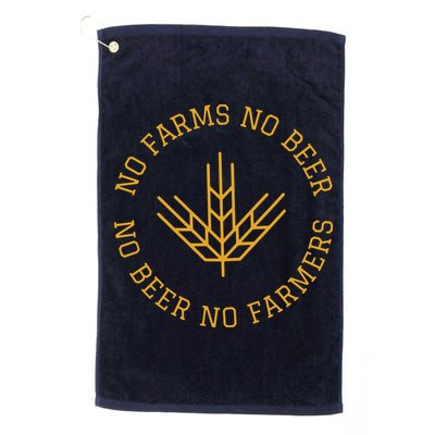 No Farms No Beer No Farmers Support Local Farm Bartender Golf Towel