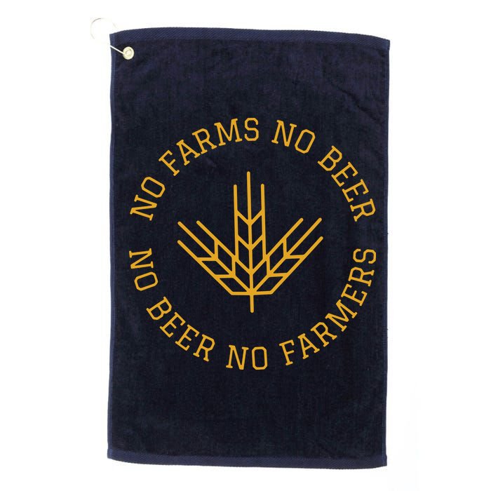 No Farms No Beer No Farmers Support Local Farm Bartender Golf Towel