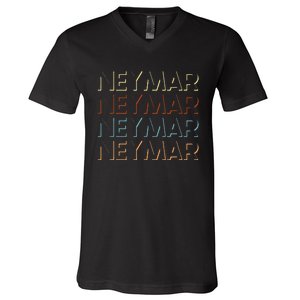 Neymar First Name My Personalized Named V-Neck T-Shirt