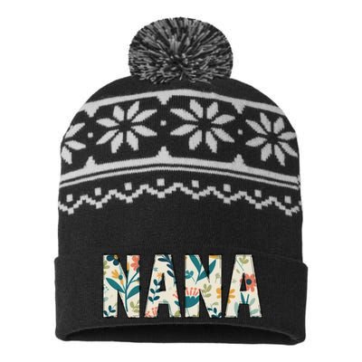 Nana Floral USA-Made Snowflake Beanie