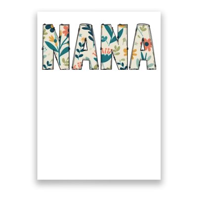 Nana Floral Poster