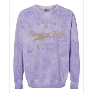 Niagara Falls New York Colorblast Crewneck Sweatshirt