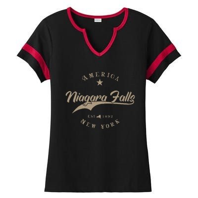 Niagara Falls New York Ladies Halftime Notch Neck Tee