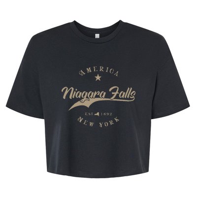 Niagara Falls New York Bella+Canvas Jersey Crop Tee