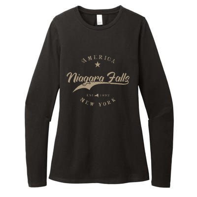 Niagara Falls New York Womens CVC Long Sleeve Shirt