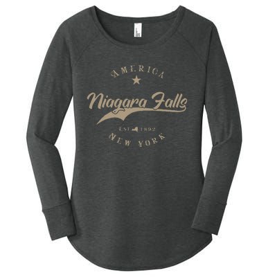 Niagara Falls New York Women's Perfect Tri Tunic Long Sleeve Shirt