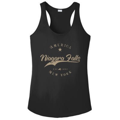 Niagara Falls New York Ladies PosiCharge Competitor Racerback Tank