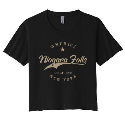 Niagara Falls New York Women's Crop Top Tee