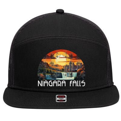 Niagara Falls Niagara Falls 7 Panel Mesh Trucker Snapback Hat