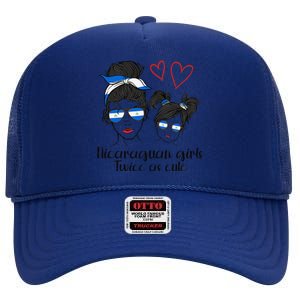 Nicaragua For Nicaraguan Mother For Women High Crown Mesh Back Trucker Hat