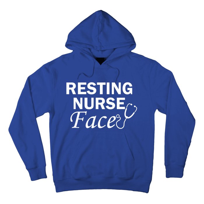 Nurse Funny Nursing Resting Nurse Face Gift Hoodie