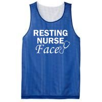 Nurse Funny Nursing Resting Nurse Face Gift Mesh Reversible Basketball Jersey Tank