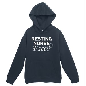 Nurse Funny Nursing Resting Nurse Face Gift Urban Pullover Hoodie