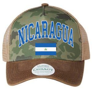 Nicaragua Flag Legacy Tie Dye Trucker Hat