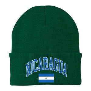 Nicaragua Flag Knit Cap Winter Beanie